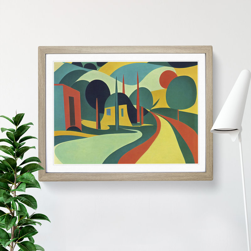 Pop Meadow Landscape - Single Picture Frame Print