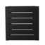Table d'appoint avec finition noir mat, structure moderne en aluminium