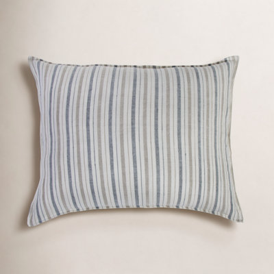 Naples Striped Linen Throw Pillow