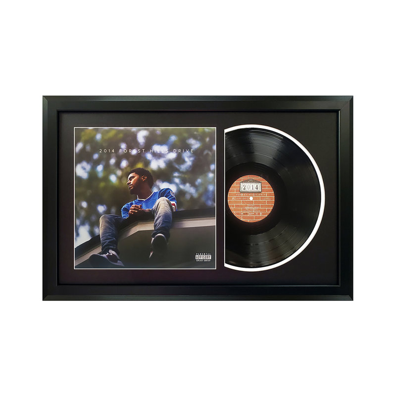 «Cole Forest Drive» par J. Cole, art mural vinyle encadré, présentation de pochette d'albums, décor de souvenirs de musique, cadeau unique pour les amateurs de vinyle