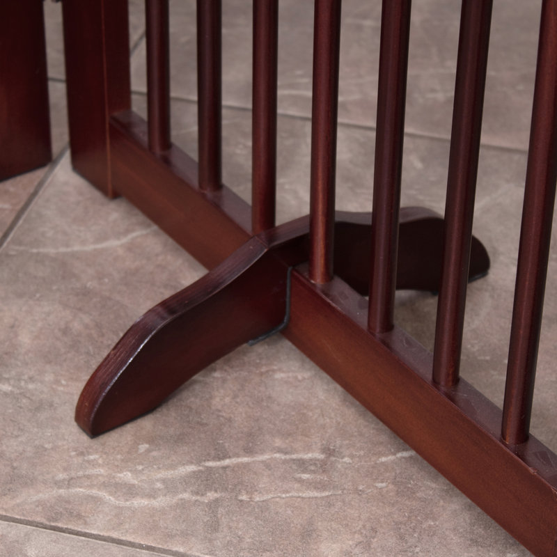Medium Wood Solid Pine Pet Gate Support Feet
