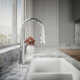 Tone Single Handle Pull Down Kitchen Sink Faucet with Three-Function Pull Down Sprayer