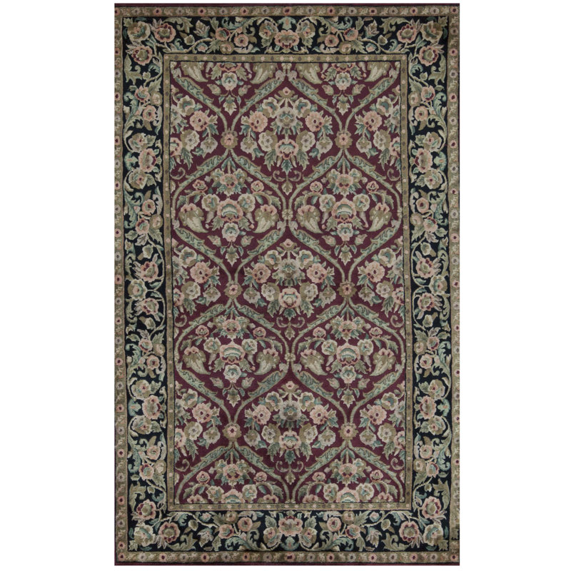 Hand-Knotted High-Quality Red Area Rug