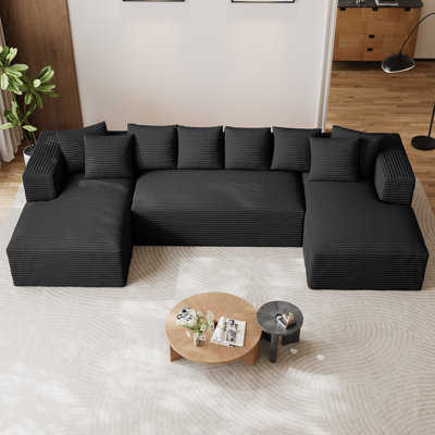 Canapé modulaire surdimensionné avec coussins Adame Boneless Compression