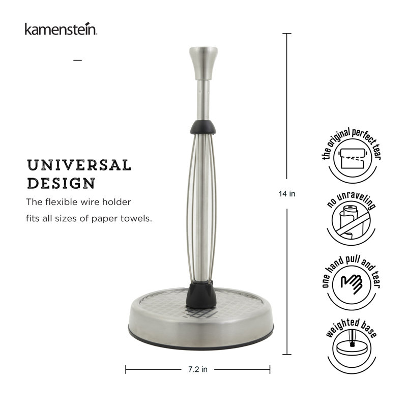 Porte-serviettes en acier inoxydable Kamenstein