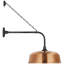 Thomas O'Brien, "Academy 20" Anchored Rex Barn Light in Matte Black with 16" White Rockhouse Shade-1978770410-1978770414