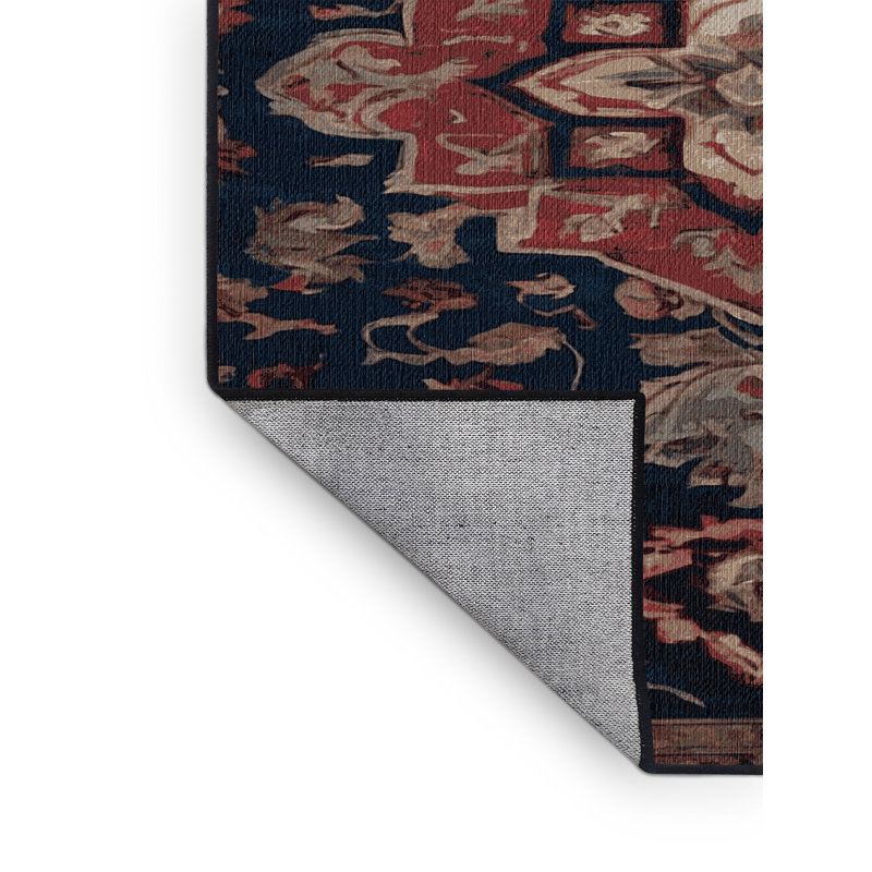 Machine Washable Gray Area Rug, Runner 2' x 5'