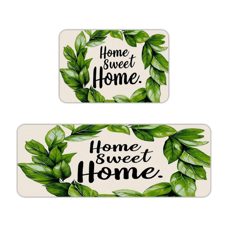 Paquet de 2 couronnes vertes Green Leaf