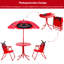 Gobin Kids 3 Piece Round Outdoor Table Or Chair and Chair Set