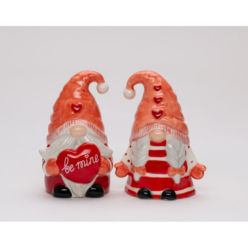 Gnome de Saint-Valentin sel et poivre