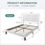 Grand lit plateforme en cuir végétalien Cornimont, tête de lit capitonnée, sans sommier, sans bruit-1841823278-1786078627