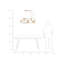Anikin 5 - Light Brass Kitchen Island Pendant