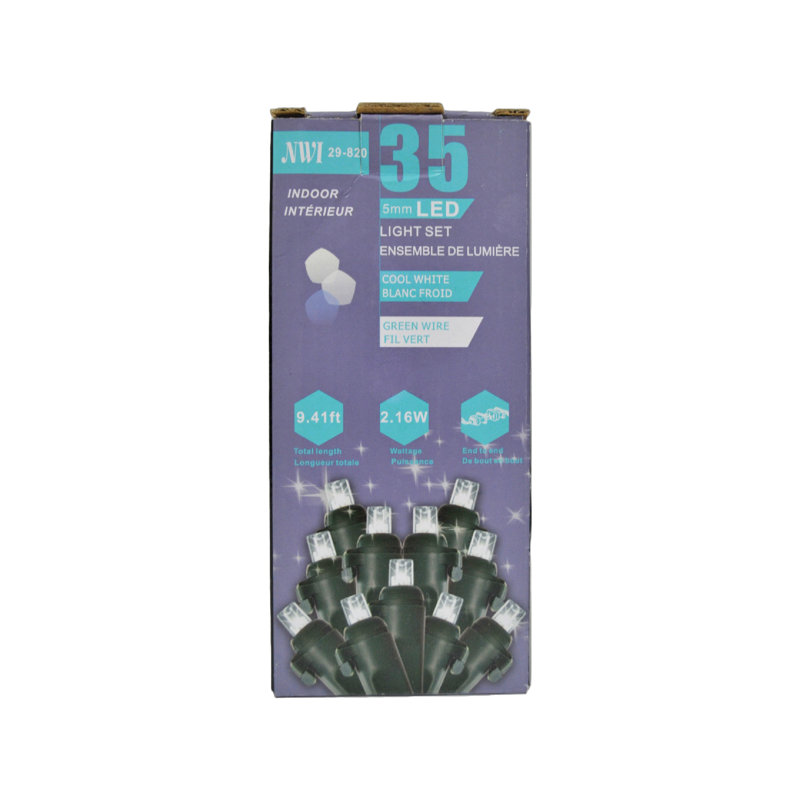 Guirlande de 35 lumières, L 9,41 pi, 35