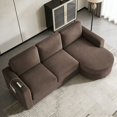 84.6" L-shaped Sofa Couch