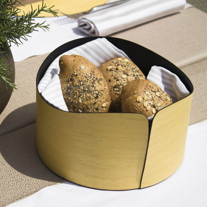 LIGNIS® Nelumbo Wood Fruit Bowl, Yellow/Brown
