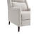 Mid-Century Modern Pushback Manual Recliner With Tapered Legs And Linen Textured Fabric, High Back Support For Living Room Comfort-445300894