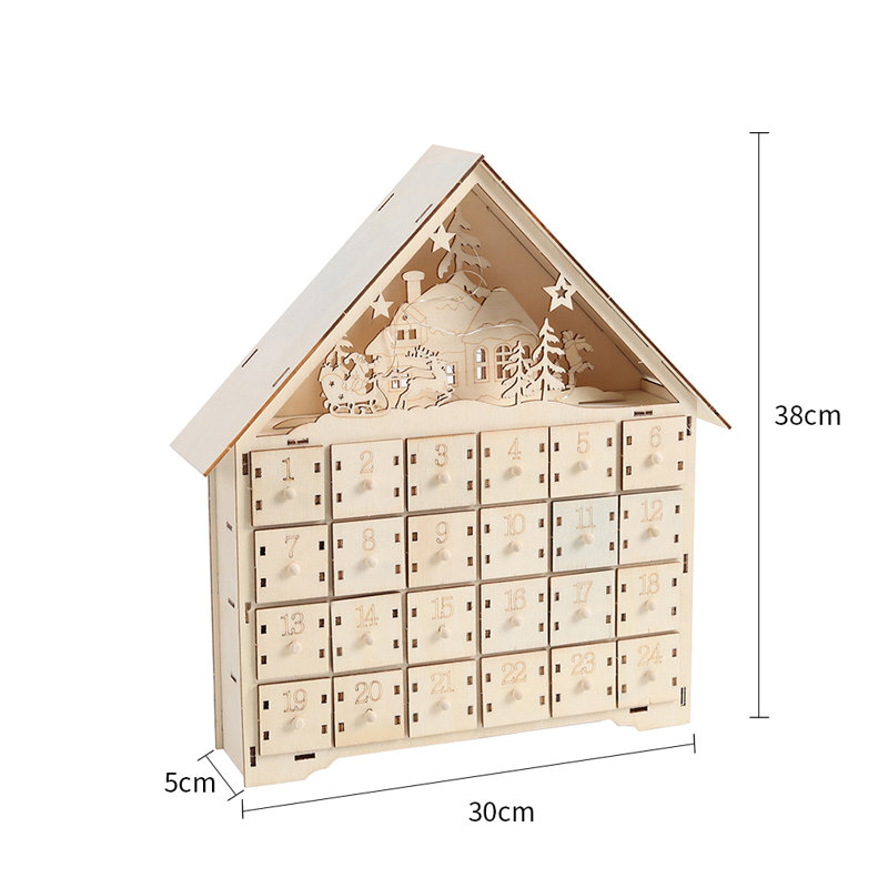 DIY Elderly Deer Small House Calendar Cabinet