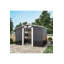 6x8 FT Large Metal Apex Roof Garden Tool Storage Shed