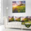 Coussin imprimé "Champ fantastique au coucher du soleil"-1078299210-1078299214
