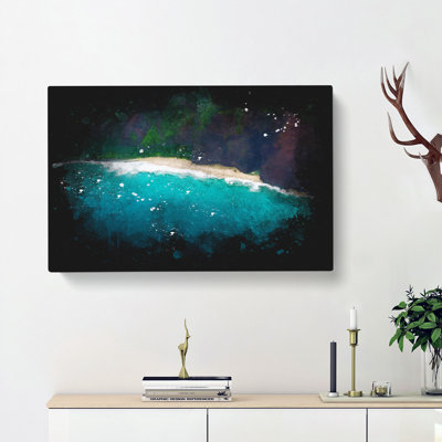 Beach In Hawaii - Wrapped Canvas