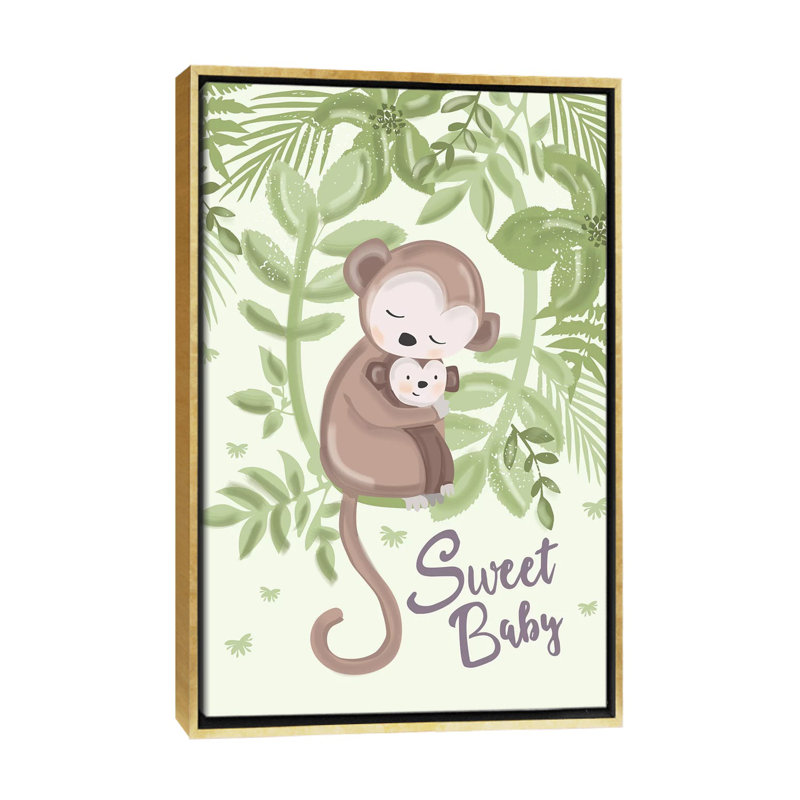 "Baby Beyond the stars IV" par Lisa Whitebutton-impression d’art graphique, H 60 po x l 40po x P 1,5 po, Encadrement doré