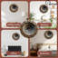 Horloge murale galaxie en bois