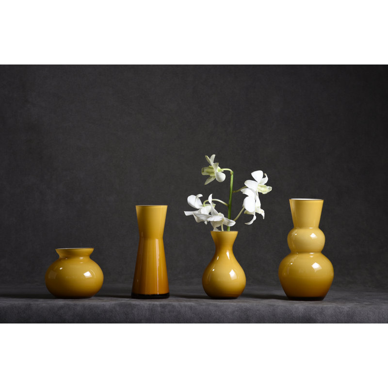 Vase de table Alaina, Ambre