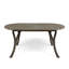 Table de salle à manger en bois 70 "- Nuance gris moderne pour l'extérieur