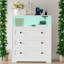 Commode 3 tiroirs avec station de charge et lumières DEL-1083965060