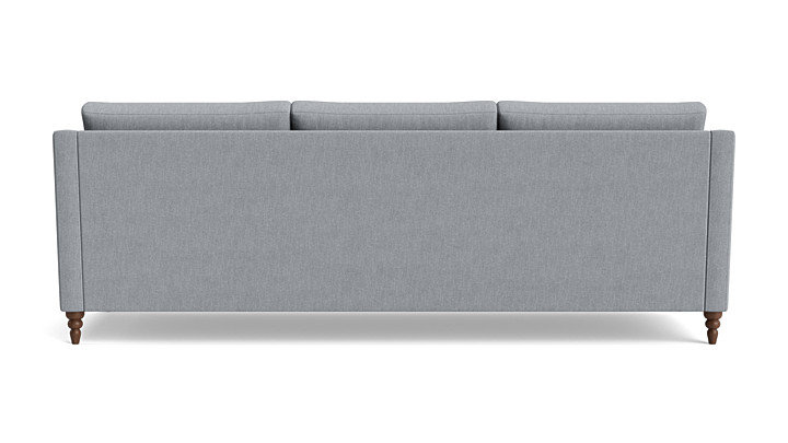 Vera Sofa (95"), Walnut Finish (Turned), Performance Weave - Natural