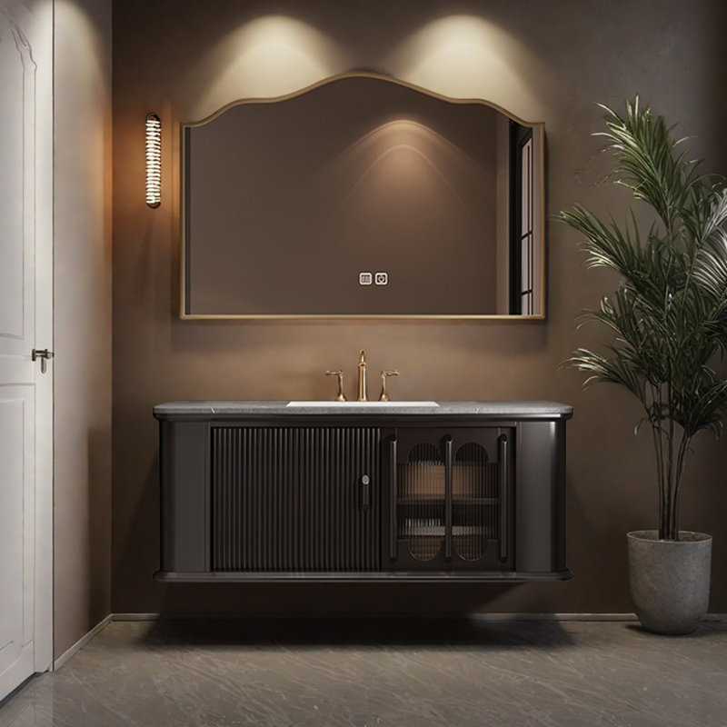 Armoire de salle de bain française haut de gamme simple, H 21,6 po x l 51,1 po x P 21,6 po