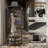 Coat Rack Corner Hall Tree, Industrial 4-Tier Coat Rack With Shoe Storage, 8 Movable Hooks And 2 Shelves