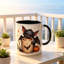 Cute Ceramic Mug with Adorable Black Bat, Pumpkin, Moon & Stars Design - Suitable for Coffee, Tea, Milk Cup, Gift for Coffee Lovers