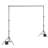 Backdrop Stand, 6.5 x 10 ft Adjustable Photo Backdrop Stand Kit, Portable Background Backdrop Stand with 5 Crossbars, Heavy Duty Projector Screen Stand, for Wedding, Photo Video Studio & Party