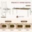 Extendable Dining Table Sets(Must include both Table and Chair), MDF Wood Farmhouse Kitchen Set-263188931