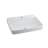 White Ceramic Rectangular Drop-In Bathroom Sink