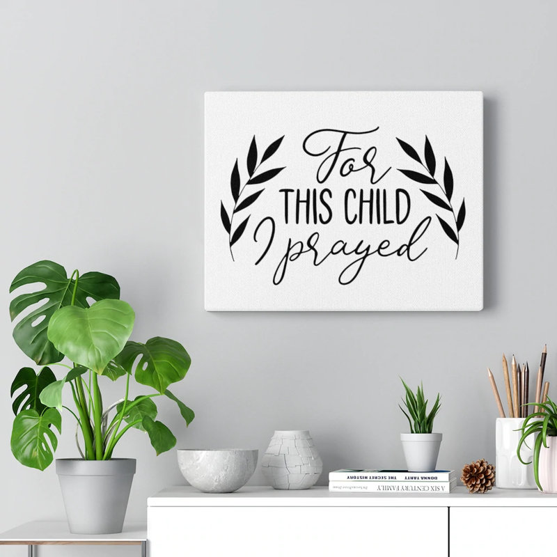 For This Child - Wrapped Canvas Print, 46cm H x 61cm W