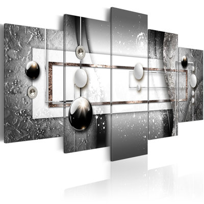 " Gray Symmetry " 5 - Pieces