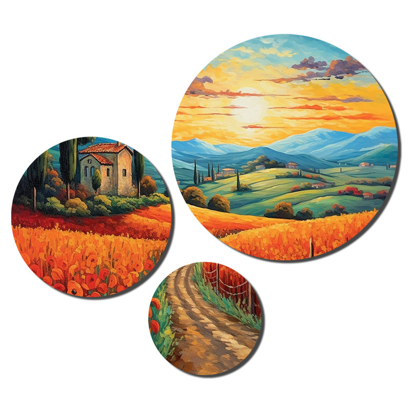 Valley Getaway I - Countryside Metal Art Living Room Set
