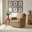 Fauteuil pivotant Felicity - Carreaux brun café-557267367