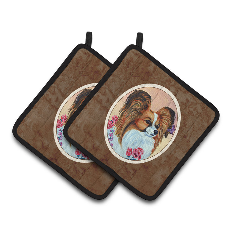 Caroline's Treasures Papillon Polyester Potholder
