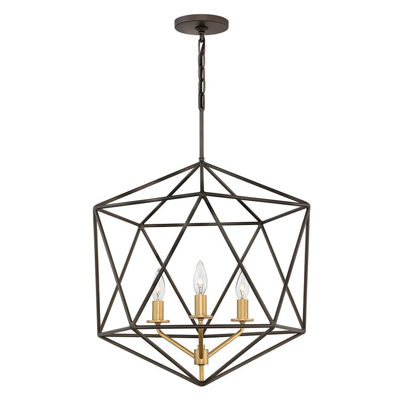 Ausonio 3 - Light Brown Cluster Pendant