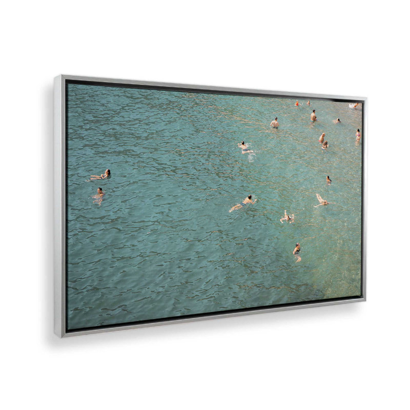 Impression sur toile rafraîchissante, H 12,75 po x l 18,75 po x P 1,75 po, Cadre flottant en chrome poli, 1