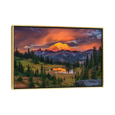 USA, Washington State, Mt. Rainier National Park at sunrise. by Jaynes Gallery - Photograph Print