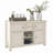 Leandru 56 " W Rubberwood Solid Wood Server
