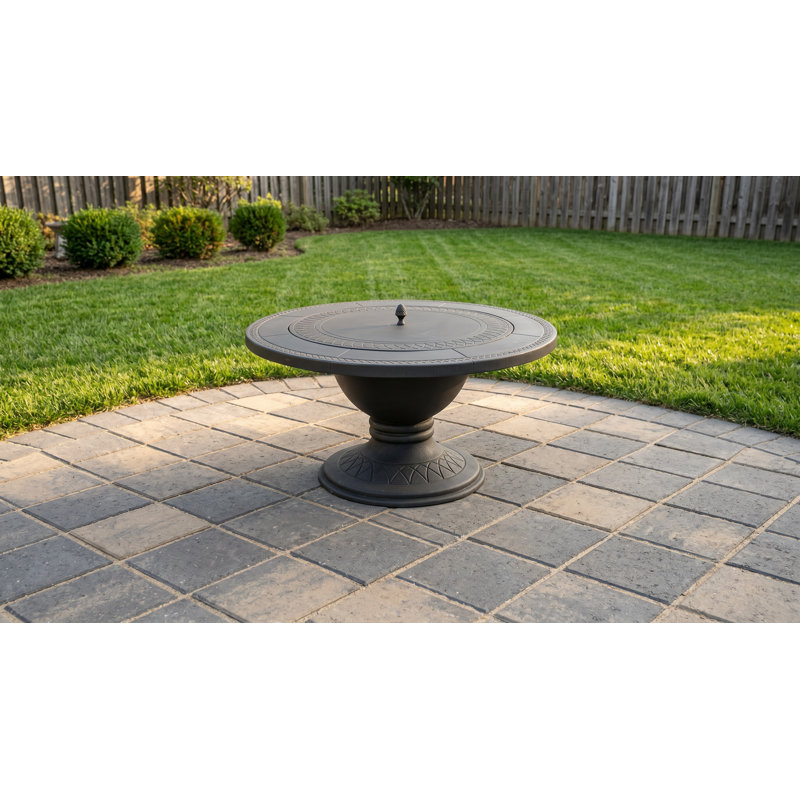 Radersburg Round Wood Burning Smokeless Fire Pit Table