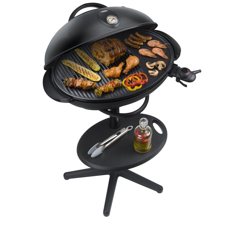 41cm 1-Burner Electric Barbecue with Hood