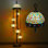 Lampe turque sur pied 56 "avec 5 globes colorés fabriqués à la main, abat-jour supérieur amélioré, base, 6 ampoules DEL E26 incluses