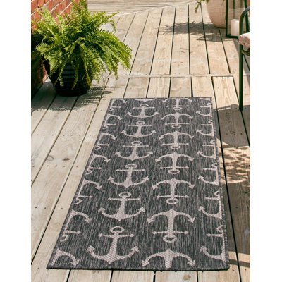 Tapis gris anthracite intérieur / extérieur Glidden