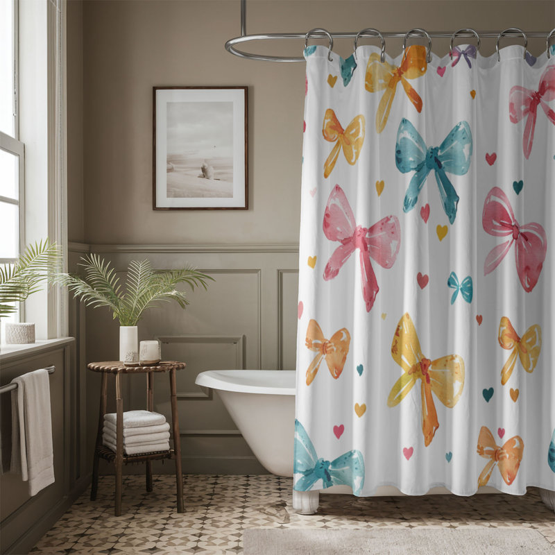 Rideau de douche Color Bow 79, H 74 po x l 71 po